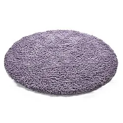 Rundt teppe - Combarro Solid Cotton Shaggy (lys lilla)