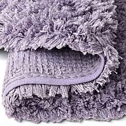Rundt teppe - Combarro Solid Cotton Shaggy (lys lilla)