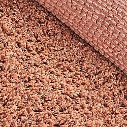 Rundt teppe - Combarro Solid Cotton Shaggy (lys oransje)