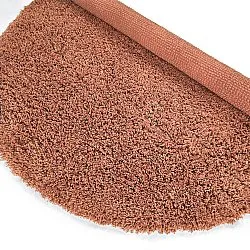 Rundt teppe - Combarro Solid Cotton Shaggy (lys oransje)