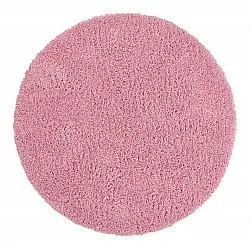Rundt teppe - Combarro Solid Cotton Shaggy (lyserosa)