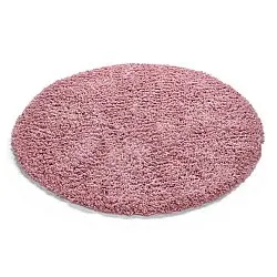 Rundt teppe - Combarro Solid Cotton Shaggy (lyserosa)