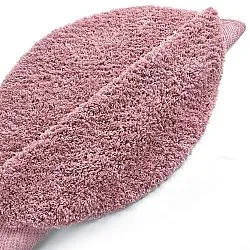 Rundt teppe - Combarro Solid Cotton Shaggy (lyserosa)