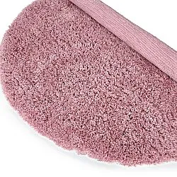 Rundt teppe - Combarro Solid Cotton Shaggy (lyserosa)