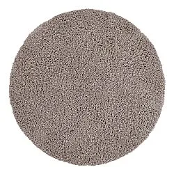Rundt teppe - Combarro Solid Cotton Shaggy (taupe)