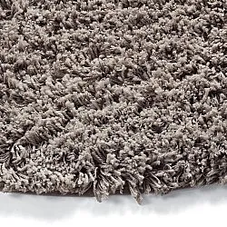 Rundt teppe - Combarro Solid Cotton Shaggy (taupe)