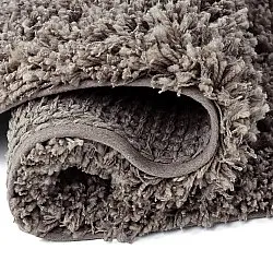 Rundt teppe - Combarro Solid Cotton Shaggy (taupe)
