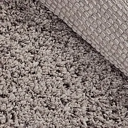 Rundt teppe - Combarro Solid Cotton Shaggy (taupe)