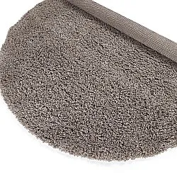 Rundt teppe - Combarro Solid Cotton Shaggy (taupe)