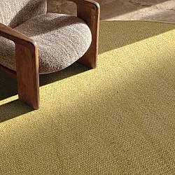 Rundt teppe - Hamilton (mustard)