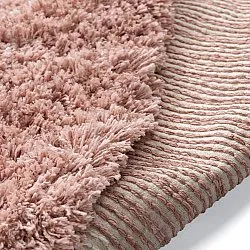 Rundt teppe - Perast Natural Cotton Shaggy (multi)