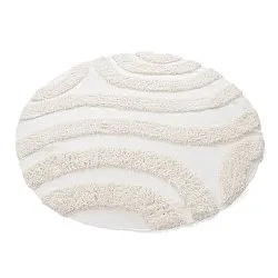Rundt teppe - Sivota Natural Cotton Shaggy (off-white)