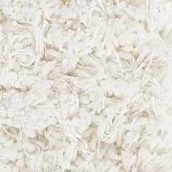Rundt teppe - Sivota Natural Cotton Shaggy (off-white)