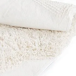 Rundt teppe - Sivota Natural Cotton Shaggy (off-white)