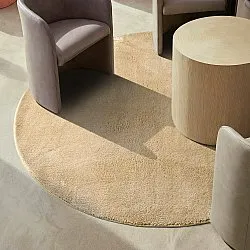 Runde tepper - Aranga Super Soft Fur (mørk beige)