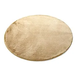 Runde tepper - Aranga Super Soft Fur (mørk beige)