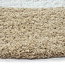 Runde tepper - Alsace (beige/hvit/brun)