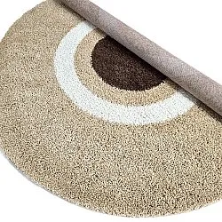 Runde tepper - Alsace (beige/hvit/brun)