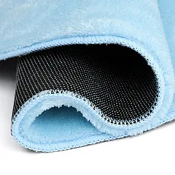 Runde tepper - Aranga Super Soft Fur (lyseblått)