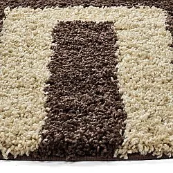 Runde tepper - Imilchil (beige/brun)