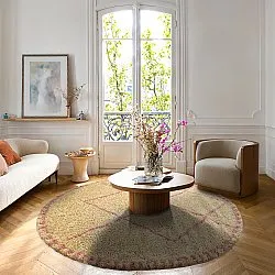 Runde tepper - Tiznit (beige/rosa)