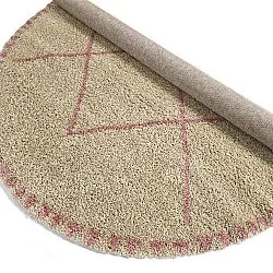 Runde tepper - Tiznit (beige/rosa)