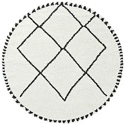Runde tepper - Tiznit (hvit/svart)