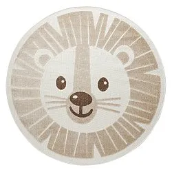 Rundt barneteppe - Kind Lion (krem)