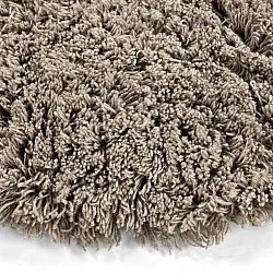 Rundt teppe - Aliste Wool Shaggy (brun)