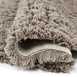 Rundt teppe - Aliste Wool Shaggy (brun)