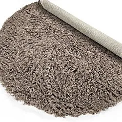 Rundt teppe - Aliste Wool Shaggy (brun)