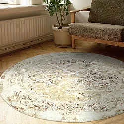 Rundt teppe - Denizli (beige)