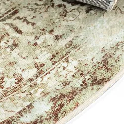 Rundt teppe - Denizli (beige)