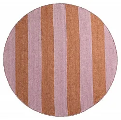 Rundt teppe - Garine (oransje/rosa)