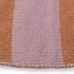Rundt teppe - Garine (oransje/rosa)