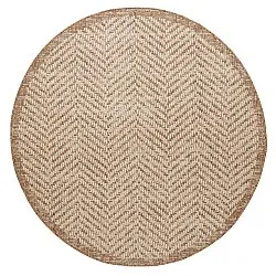 Rundt teppe - Indoor/Outdoor Donora (brun)