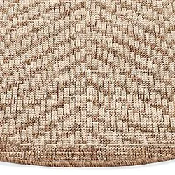 Rundt teppe - Indoor/Outdoor Donora (brun)