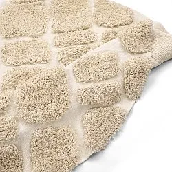 Rundt teppe - Otranto Natural Cotton Shaggy (off-white)