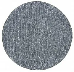 Runde tepper - Rut (Mørkegrå)