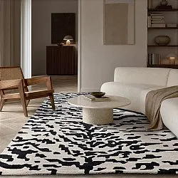 Ryetepper - Zebra Tufted Wool Premium (hvit/svart)