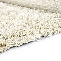 Ryetepper - Fassale Hand Woven Wool Shaggy (hvit)