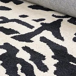 Ryetepper - Zebra Tufted Wool Premium (hvit/svart)