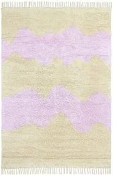 Ryetepper - Amira Natural Cotton Shaggy (beige/lilla)