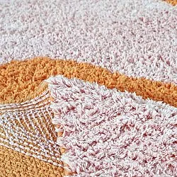Ryetepper - Amira Natural Cotton Shaggy (oransje/rosa)