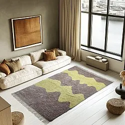 Ryetepper - Amira Natural Cotton Shaggy (taupe/gul)