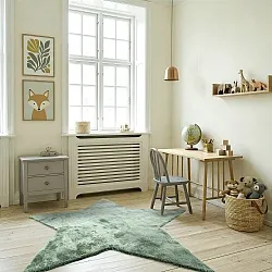 Barneteppe - Aranga Super Soft Star (grønn)