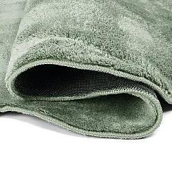 Bølget ryeteppe - Aranga Super Soft Fur (grønn)