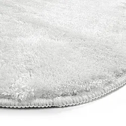 Bølget ryeteppe - Aranga Super Soft Fur (hvit)