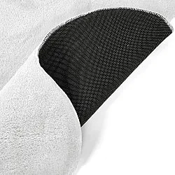 Bølget ryeteppe - Aranga Super Soft Fur (hvit)