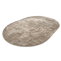 Ovalt ryeteppe - Aranga Super Soft Fur (brun)